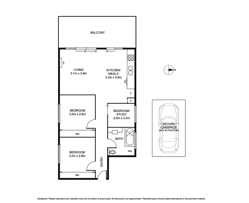 1/26 Blenheim Street, Balaclava VIC 3183 - Floorplan