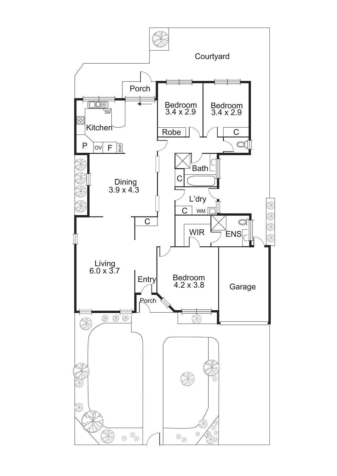 1/26 Loranne Street, Bentleigh VIC 3204 - Floorplan