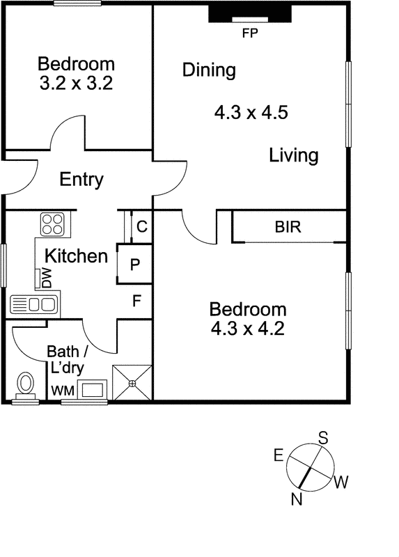 1/26 Mitford Street, St Kilda VIC 3182 - Floorplan
