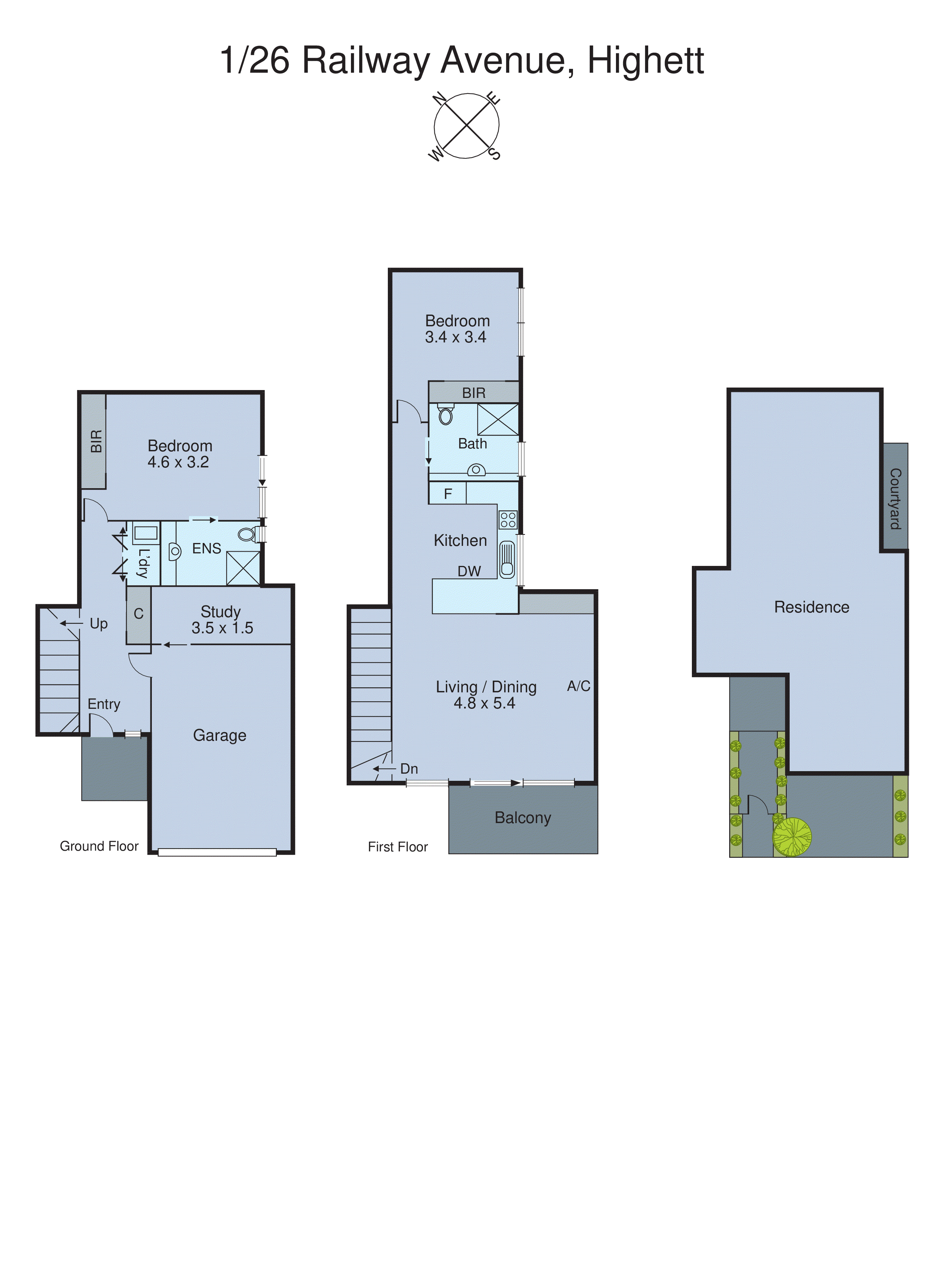 1/26 Railway Parade, Highett VIC 3190 - Floorplan