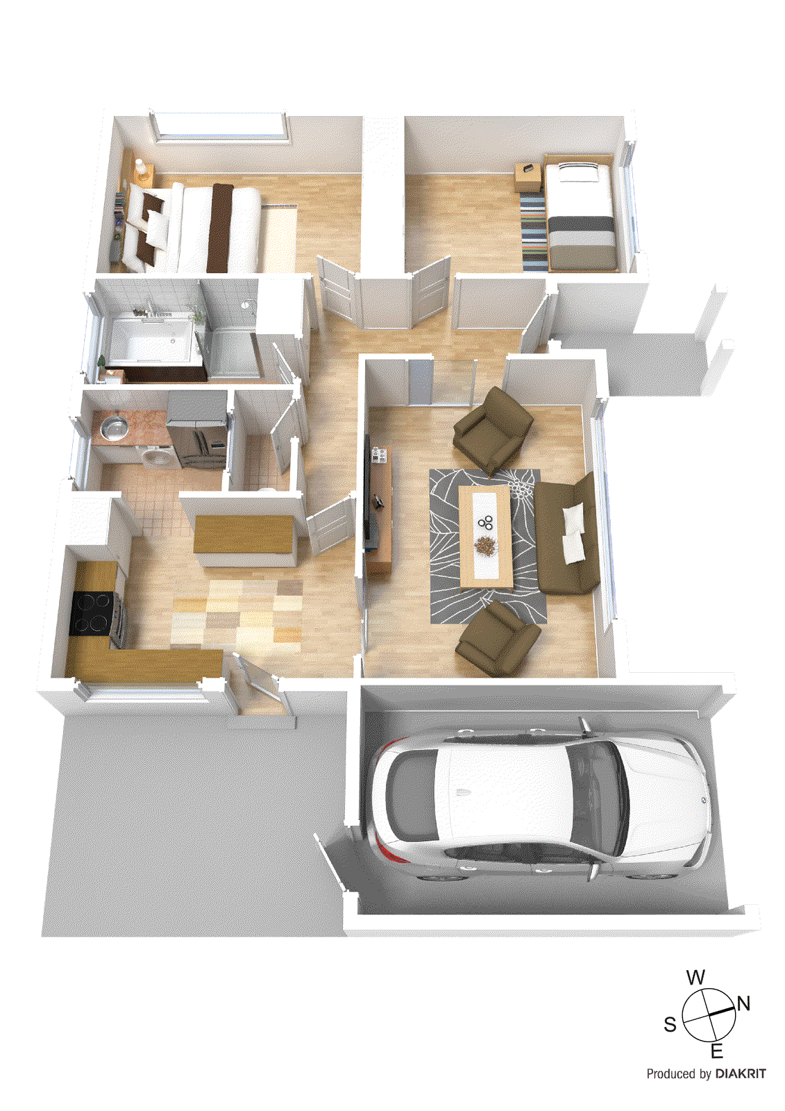1/26 Red Bluff Street, Black Rock VIC 3193 - Floorplan