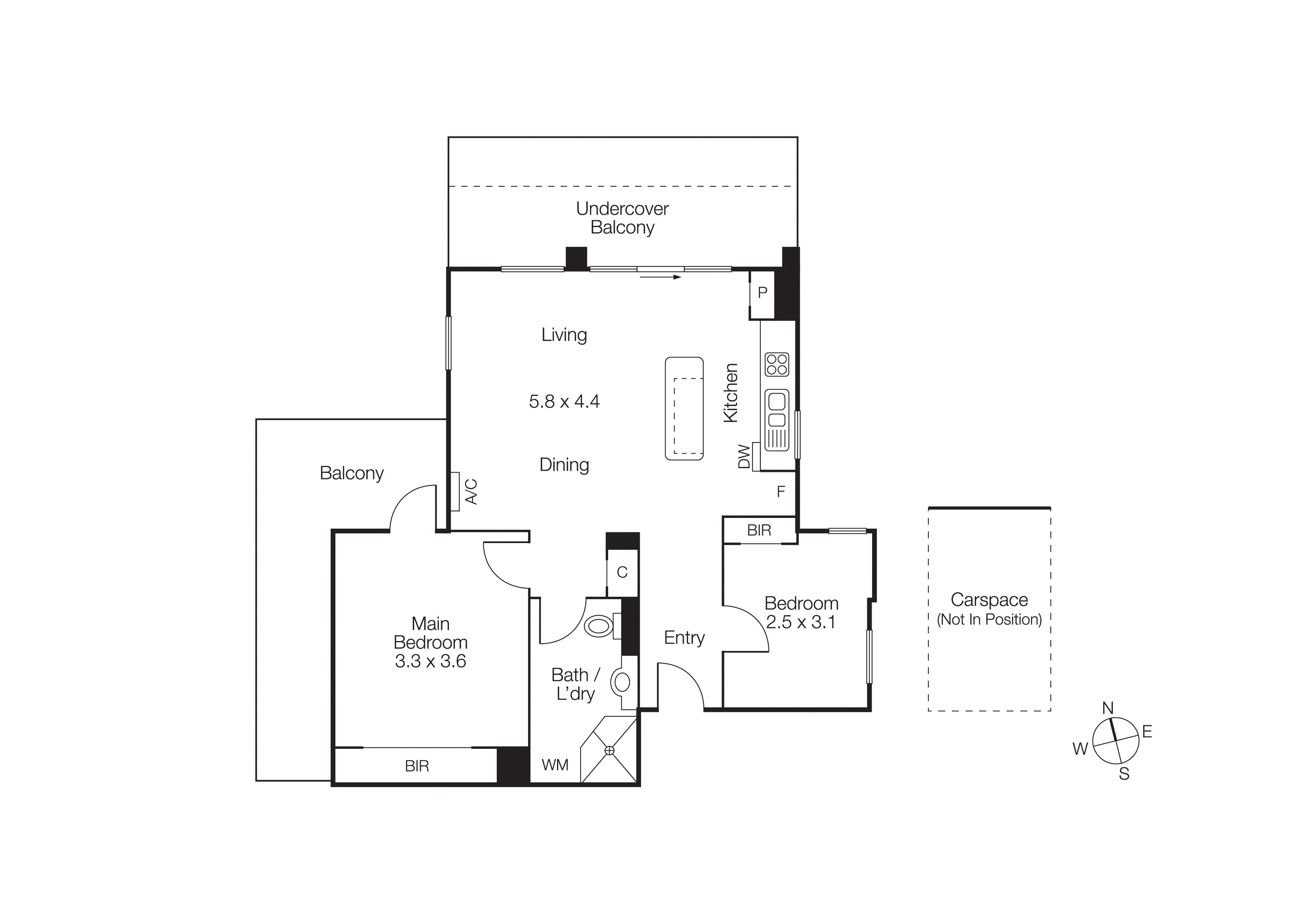 1/26 Wellington Street, St Kilda VIC 3182 - Floorplan