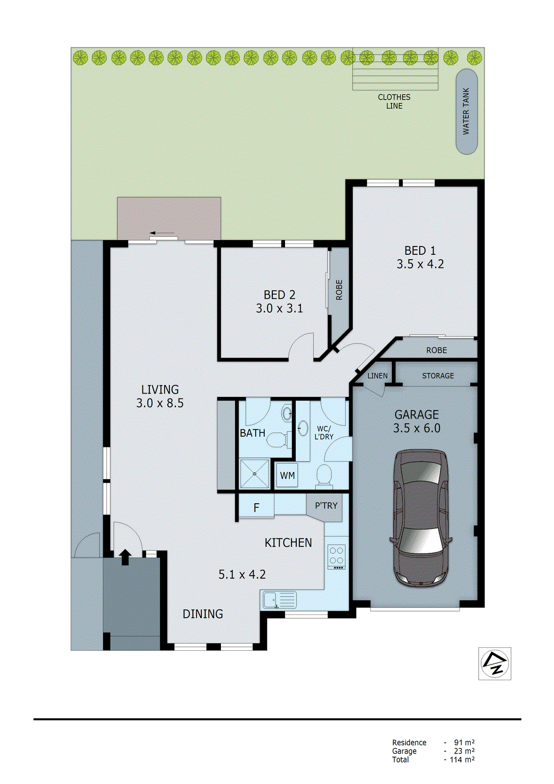 12/65-67 Tootal Road, Dingley Village VIC 3172 - Floorplan