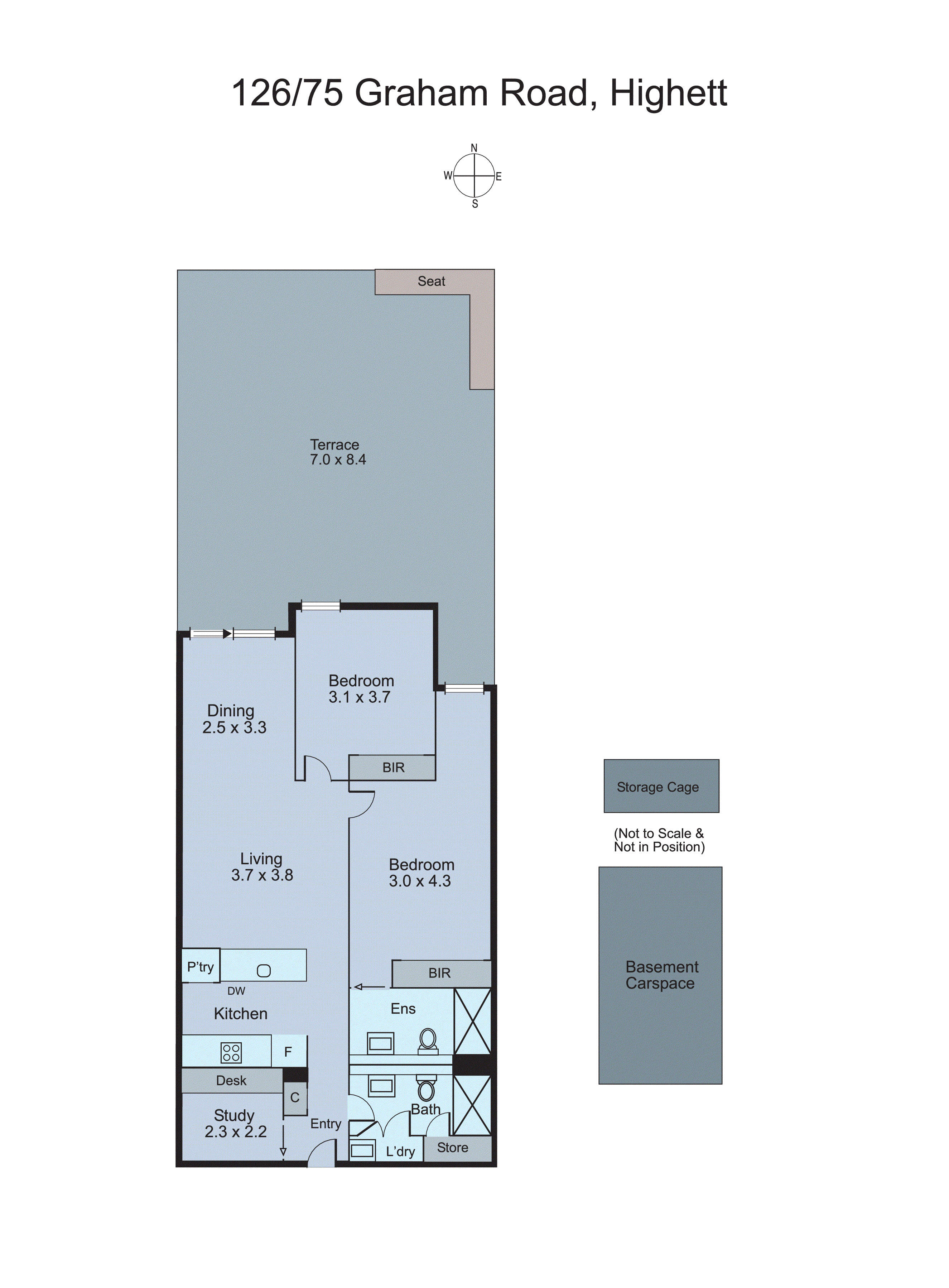 126/75 Graham Road, Highett VIC 3190 - Floorplan