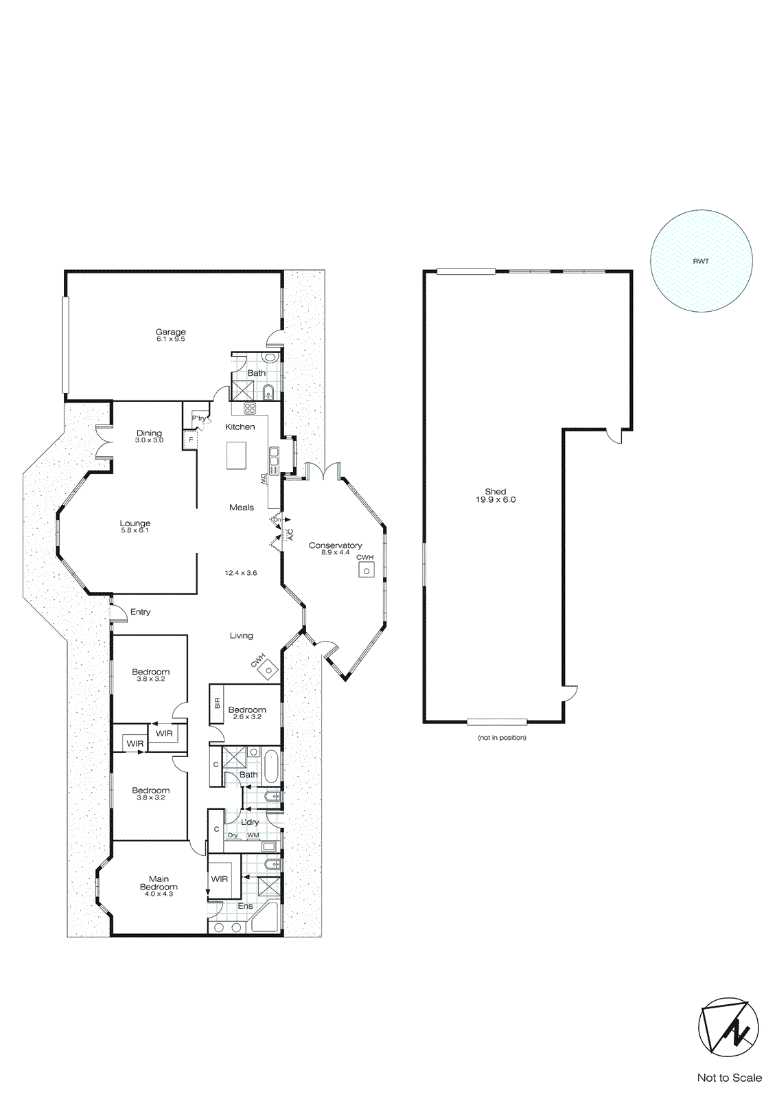 127 Haddon School Road, Haddon VIC 3351 - Floorplan