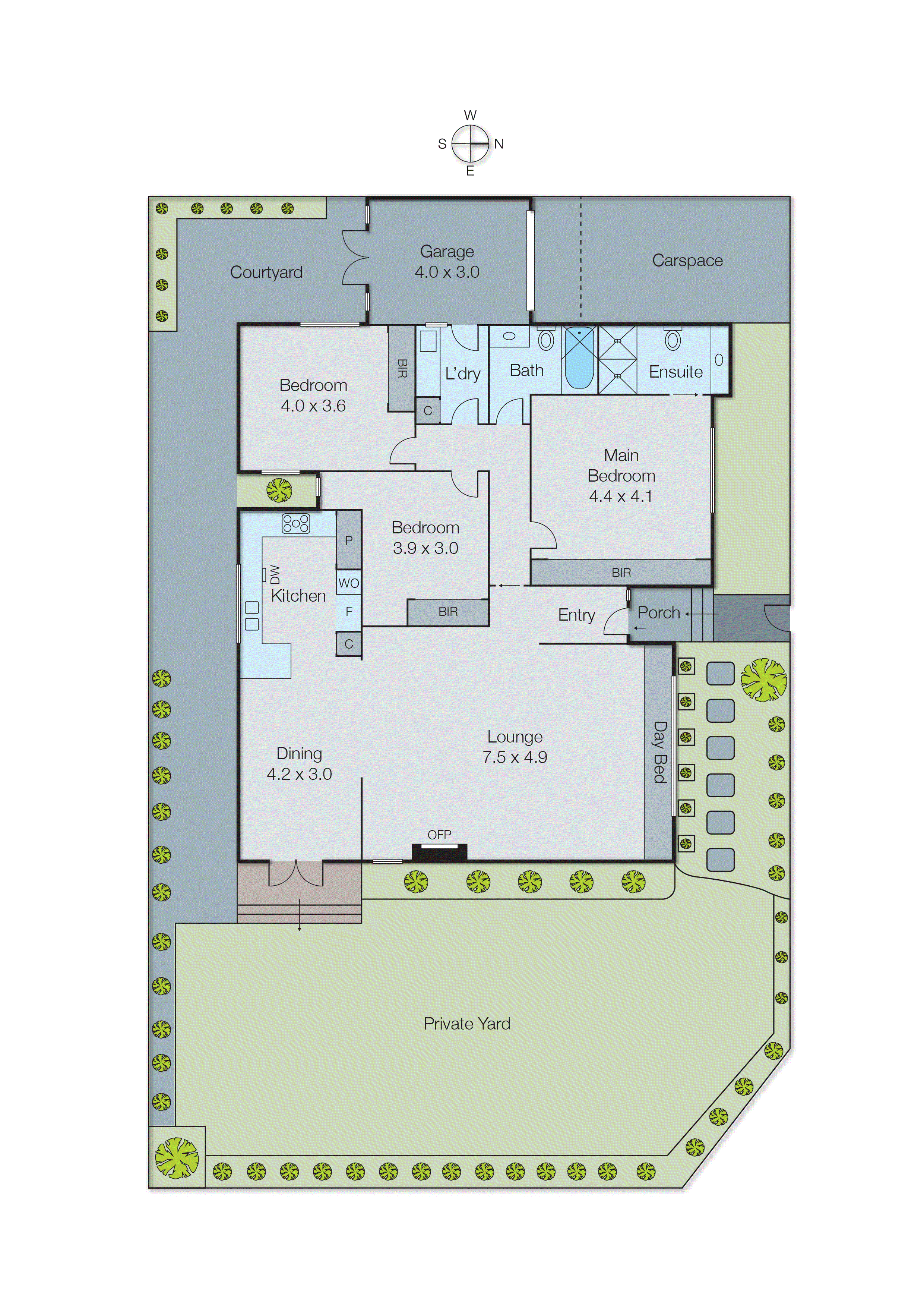 1/276 Balcombe (entrance off Wilkins Ave) Road, Beaumaris VIC 3193 - Floorplan