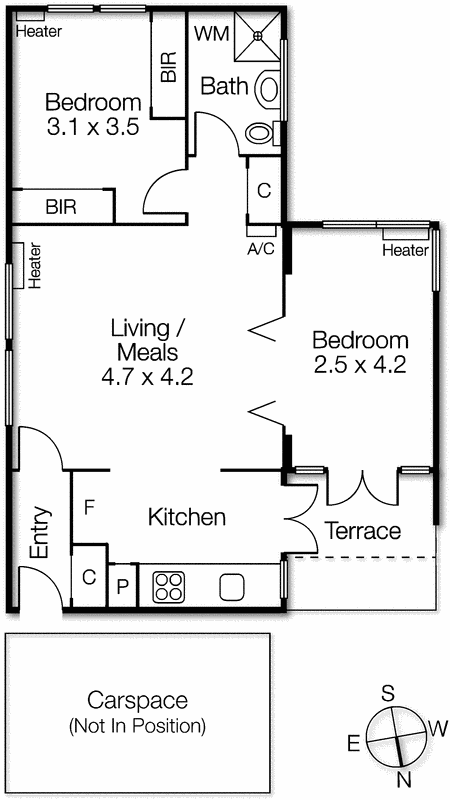 1/28 Carlisle Street, St Kilda VIC 3182 - Floorplan