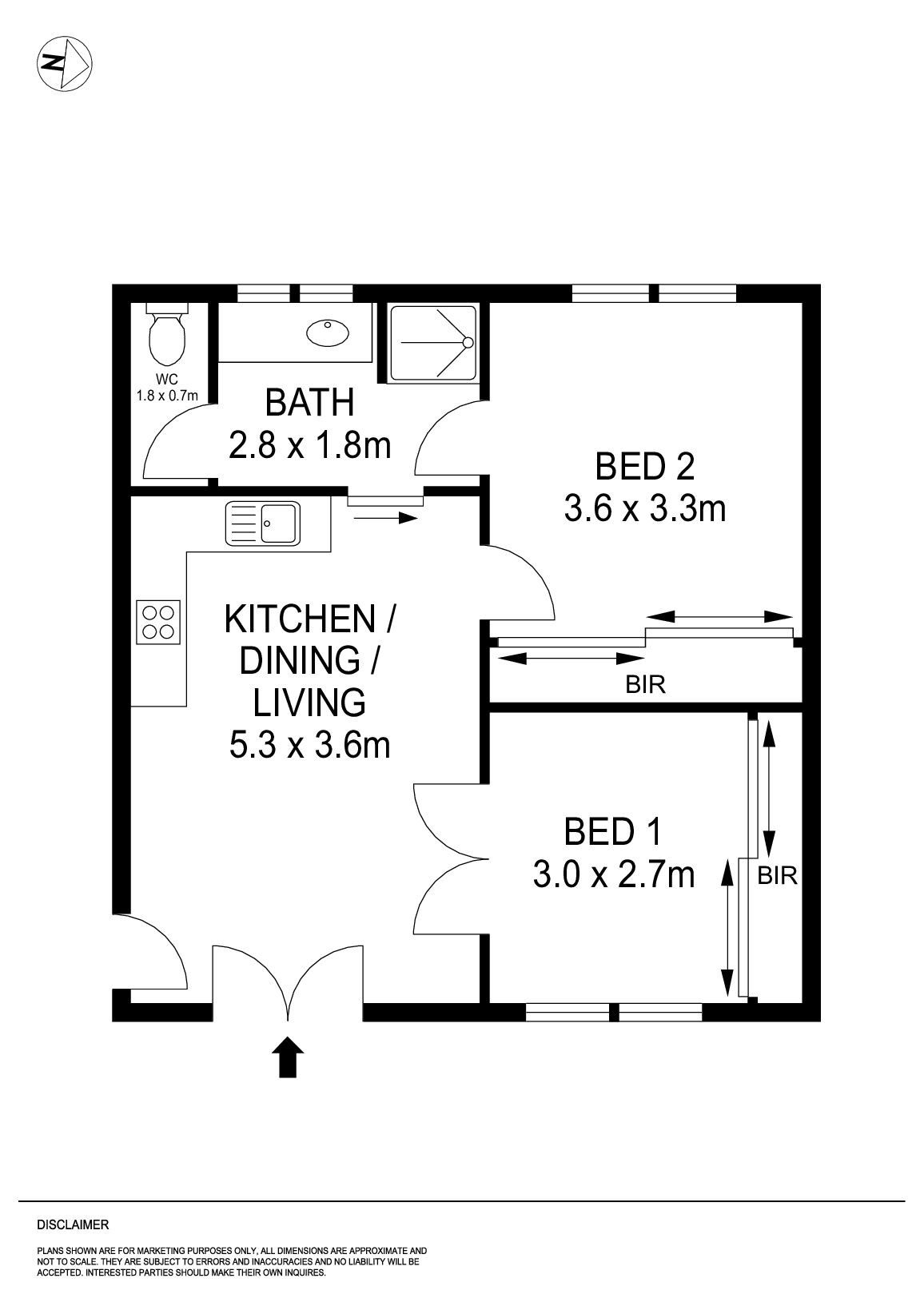 1/28 Gent Street, Ballarat East VIC 3350 - Floorplan