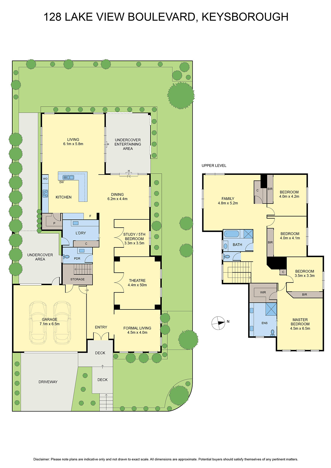 128 Lake View Boulevard, Keysborough VIC 3173 - Floorplan