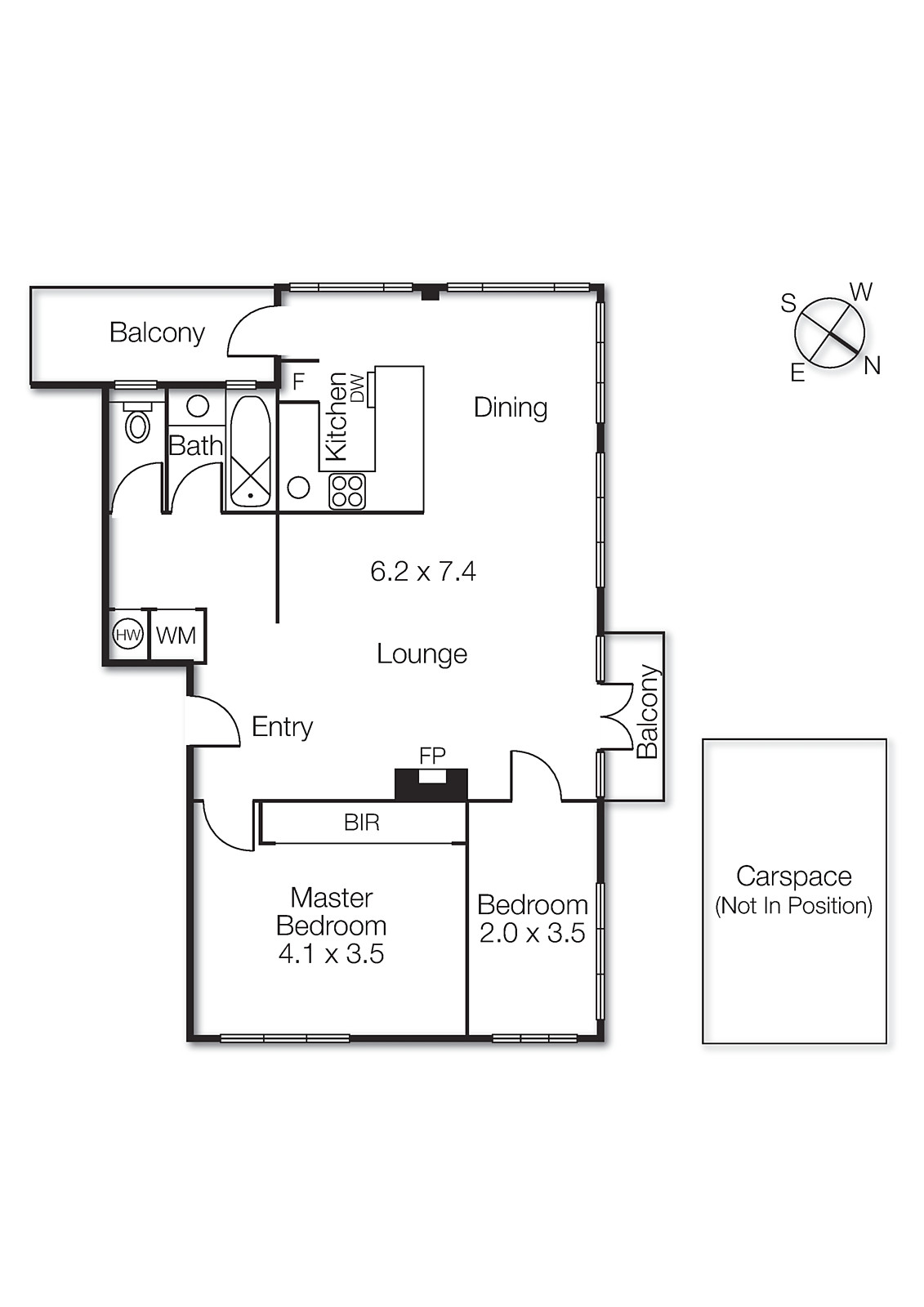 12/8 Louise Street, Melbourne VIC 3004 - Floorplan