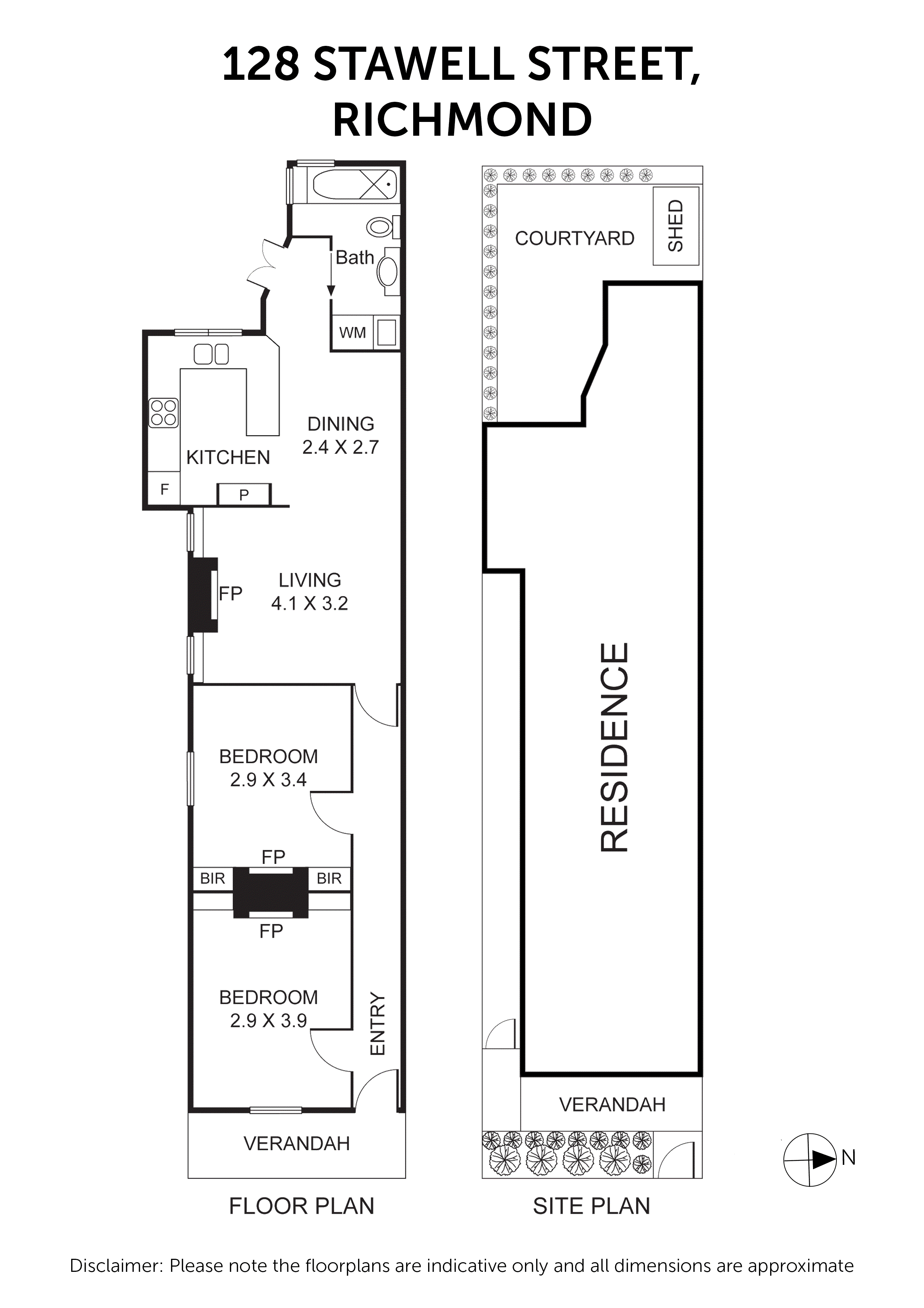 128 Stawell Street, Richmond VIC 3121 - Floorplan