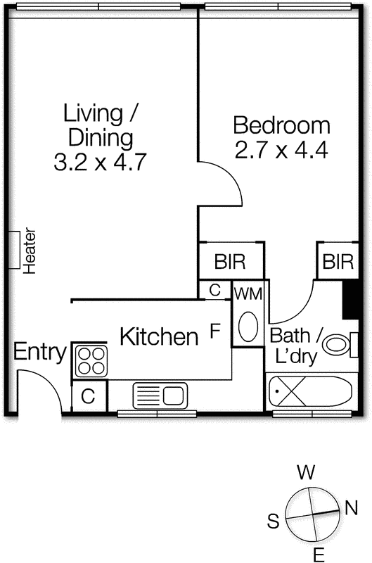 12/82 Westbury Street, St Kilda East VIC 3183 - Floorplan