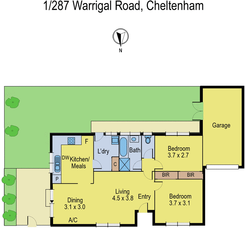 1/287 Warrigal Road, Cheltenham VIC 3192 - Floorplan
