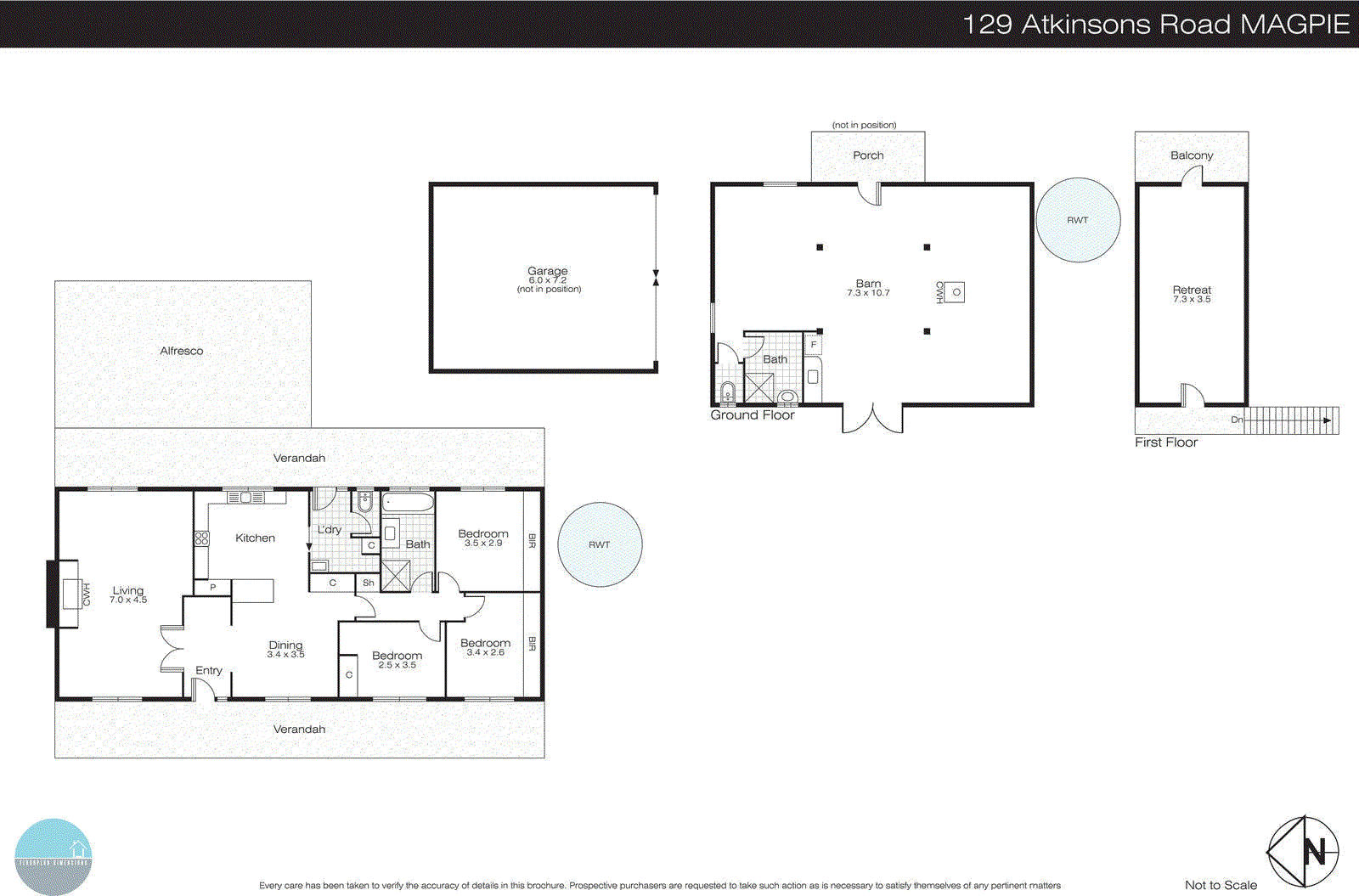 129 Atkinsons Road, Magpie VIC 3352 - Floorplan
