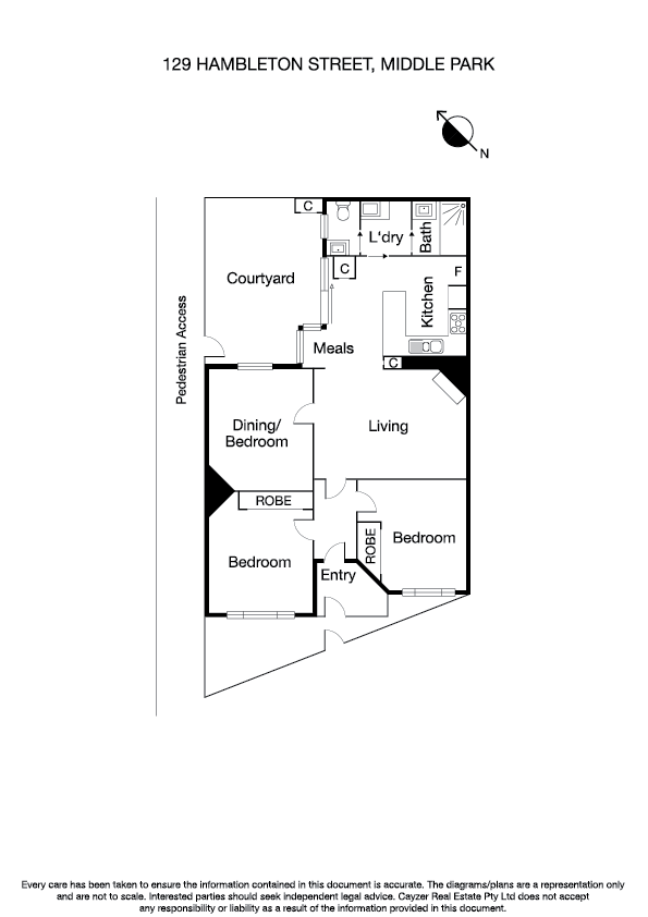 129 Hambleton Street, MIDDLE PARK VIC 3206 - Floorplan