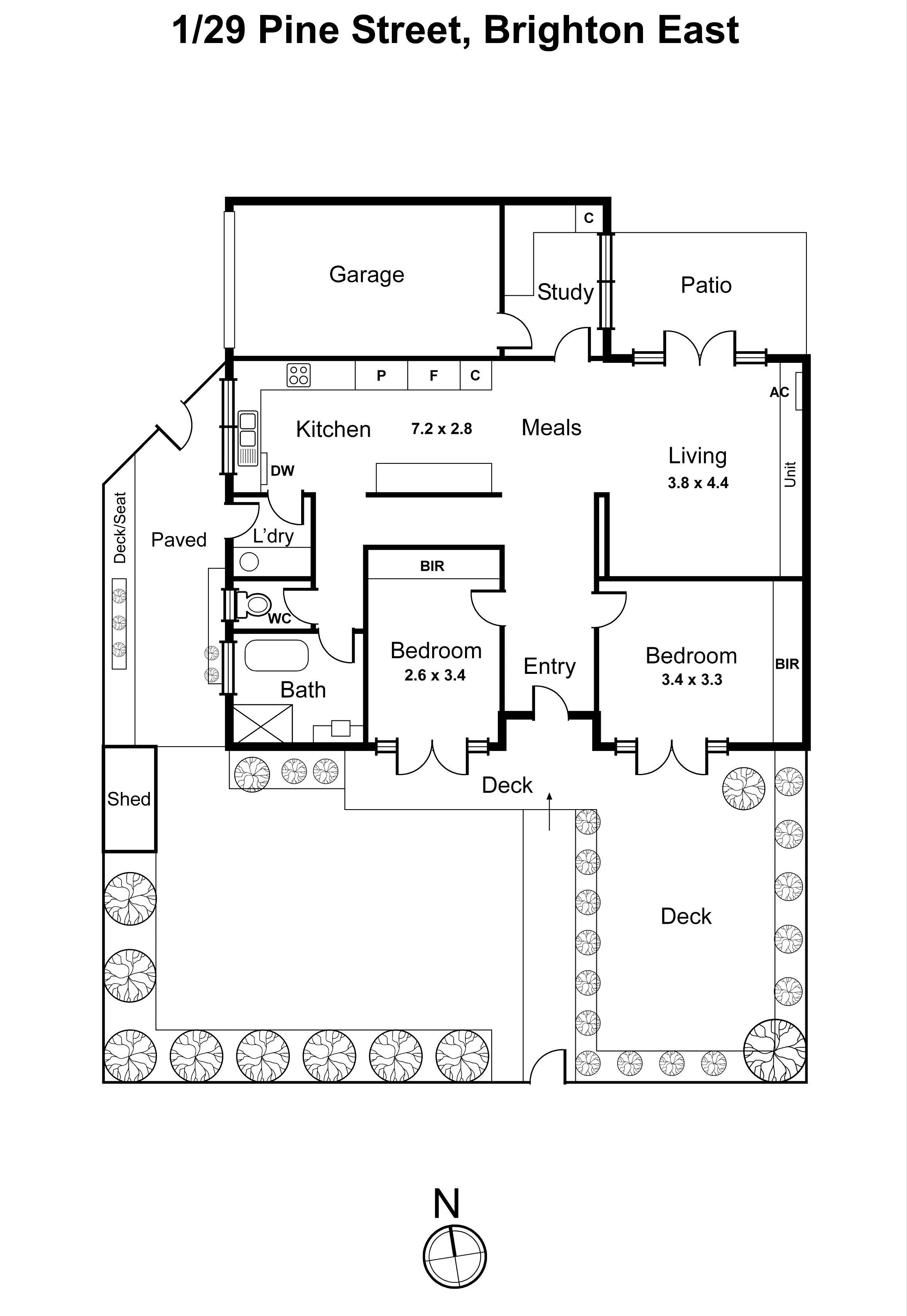 1/29 Pine Street, Brighton East VIC 3187 - Floorplan