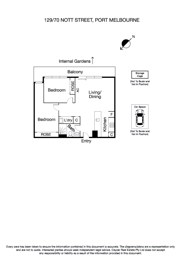 129/70 Nott Street, PORT MELBOURNE VIC 3207 - Floorplan