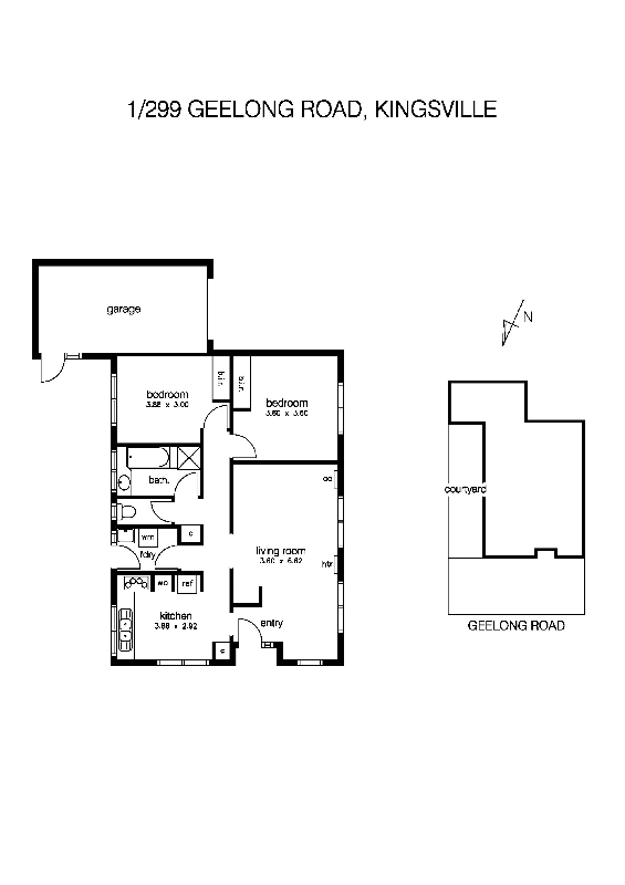 1/299 Geelong Road, KINGSVILLE VIC 3012 - Floorplan