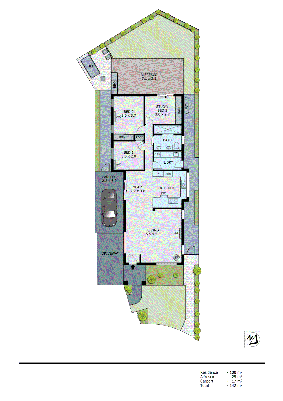 12A Casco Place, Dingley Village VIC 3172 - Floorplan