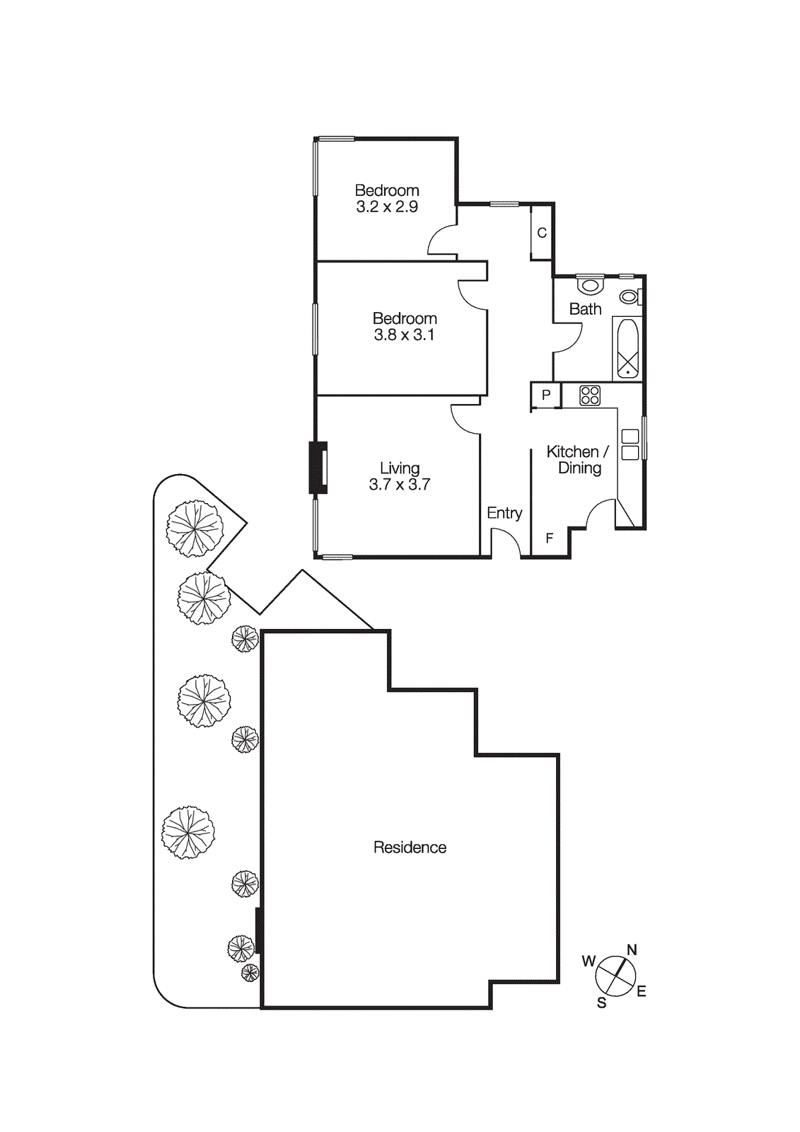 1/2A Foster Street, St Kilda VIC 3182 - Floorplan