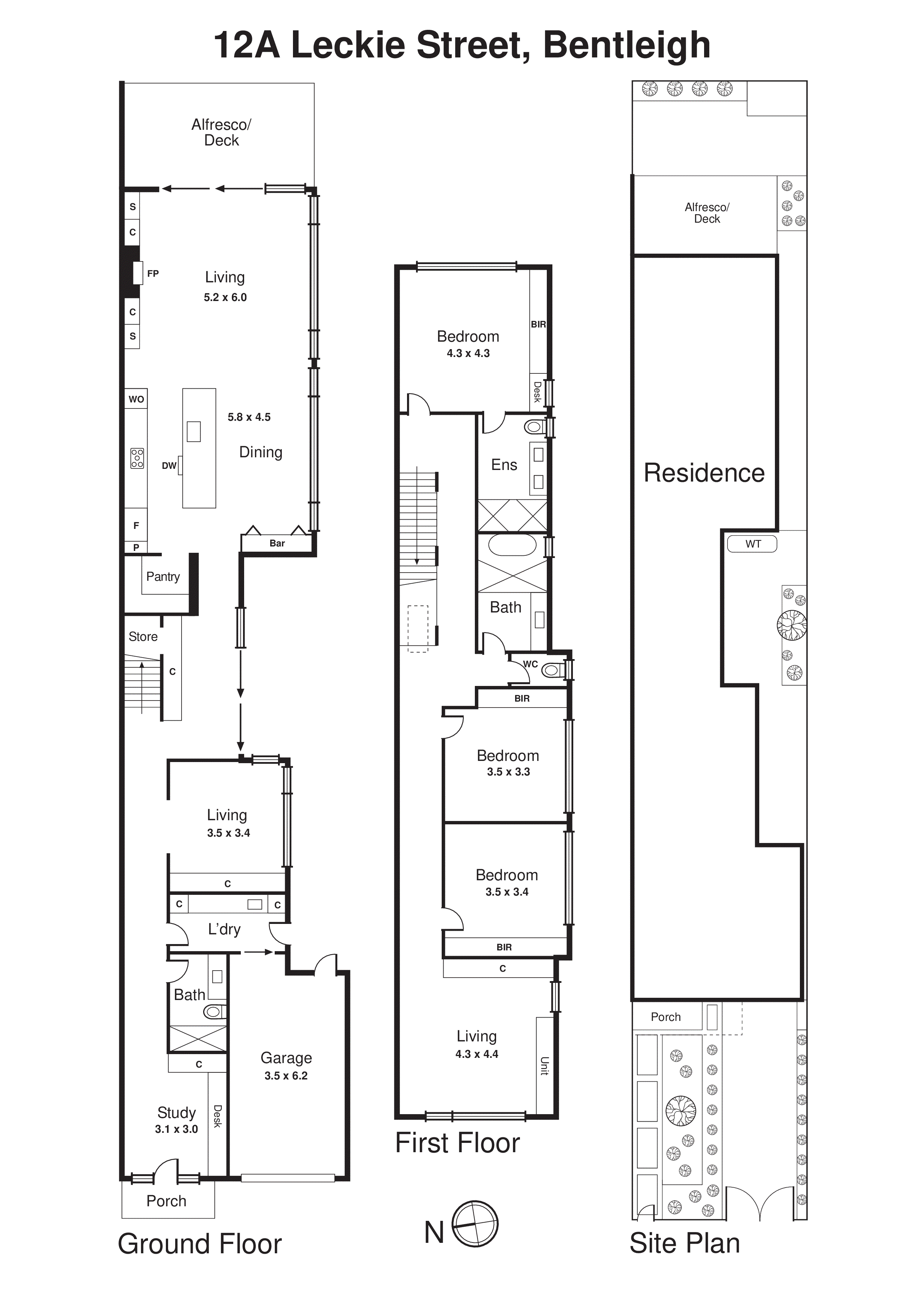 12a Leckie Street, Bentleigh VIC 3204 - Floorplan