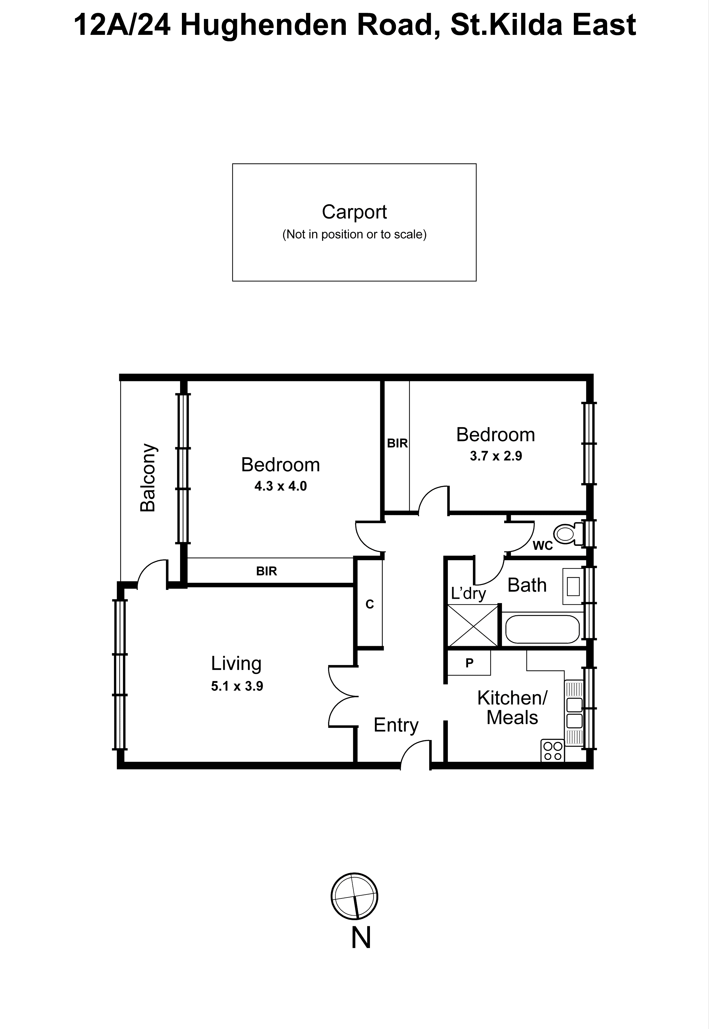 12A/24 Hughenden Road, St Kilda East VIC 3183 - Floorplan