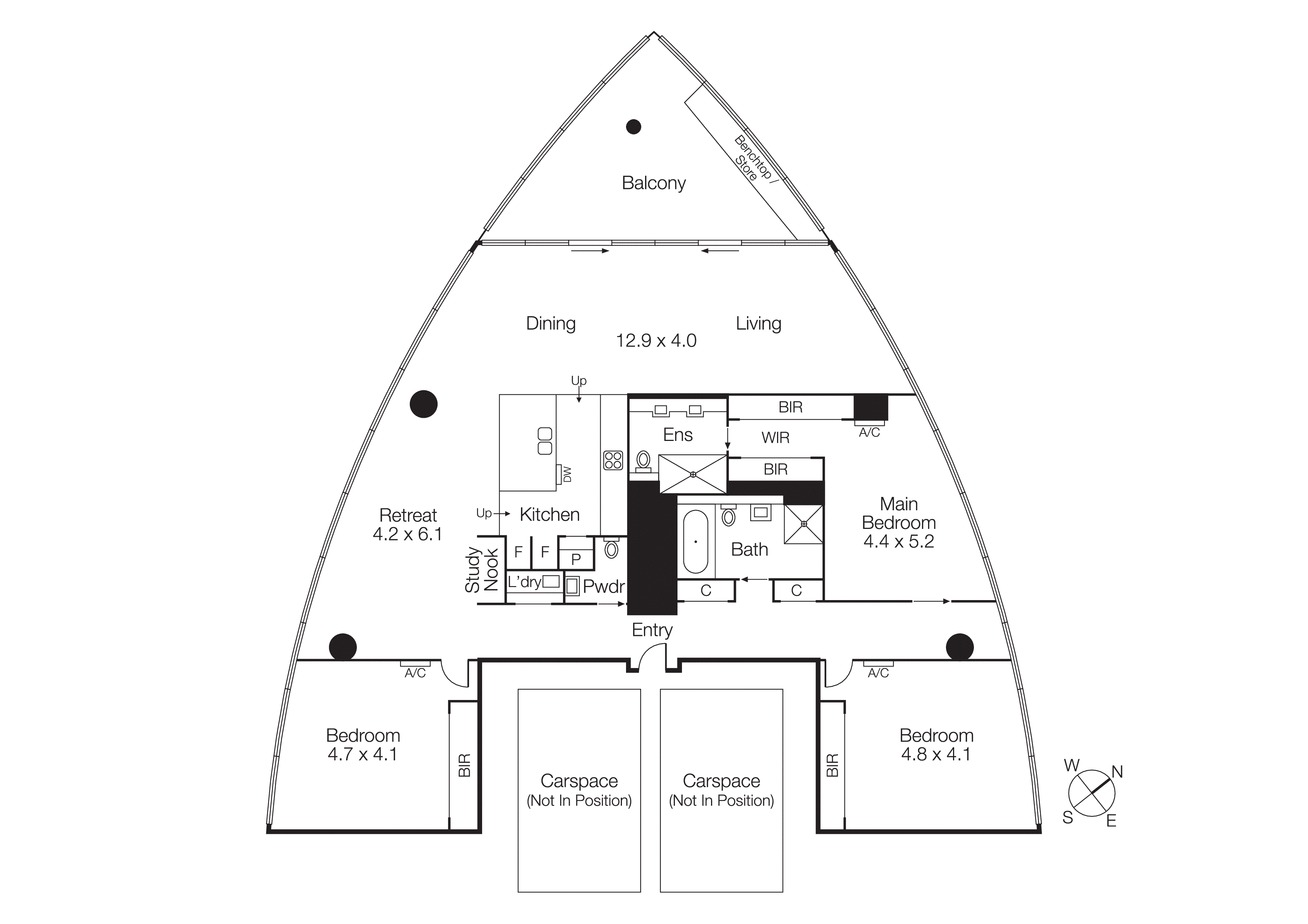 12A/635 St Kilda Road, Melbourne VIC 3004 - Floorplan