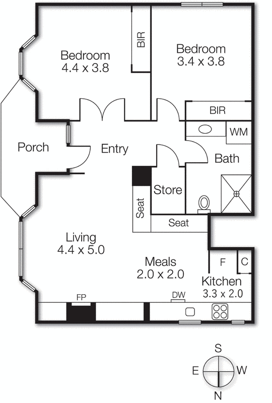 1/2B Hawsleigh Avenue, Balaclava VIC 3183 - Floorplan