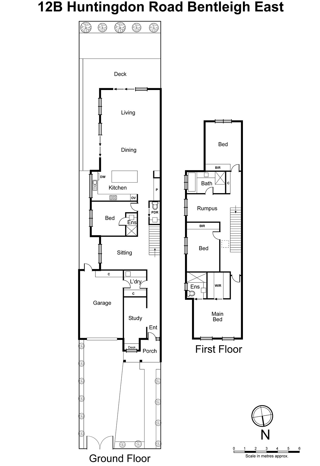 12B Huntingdon Road, Bentleigh East VIC 3165 - Floorplan