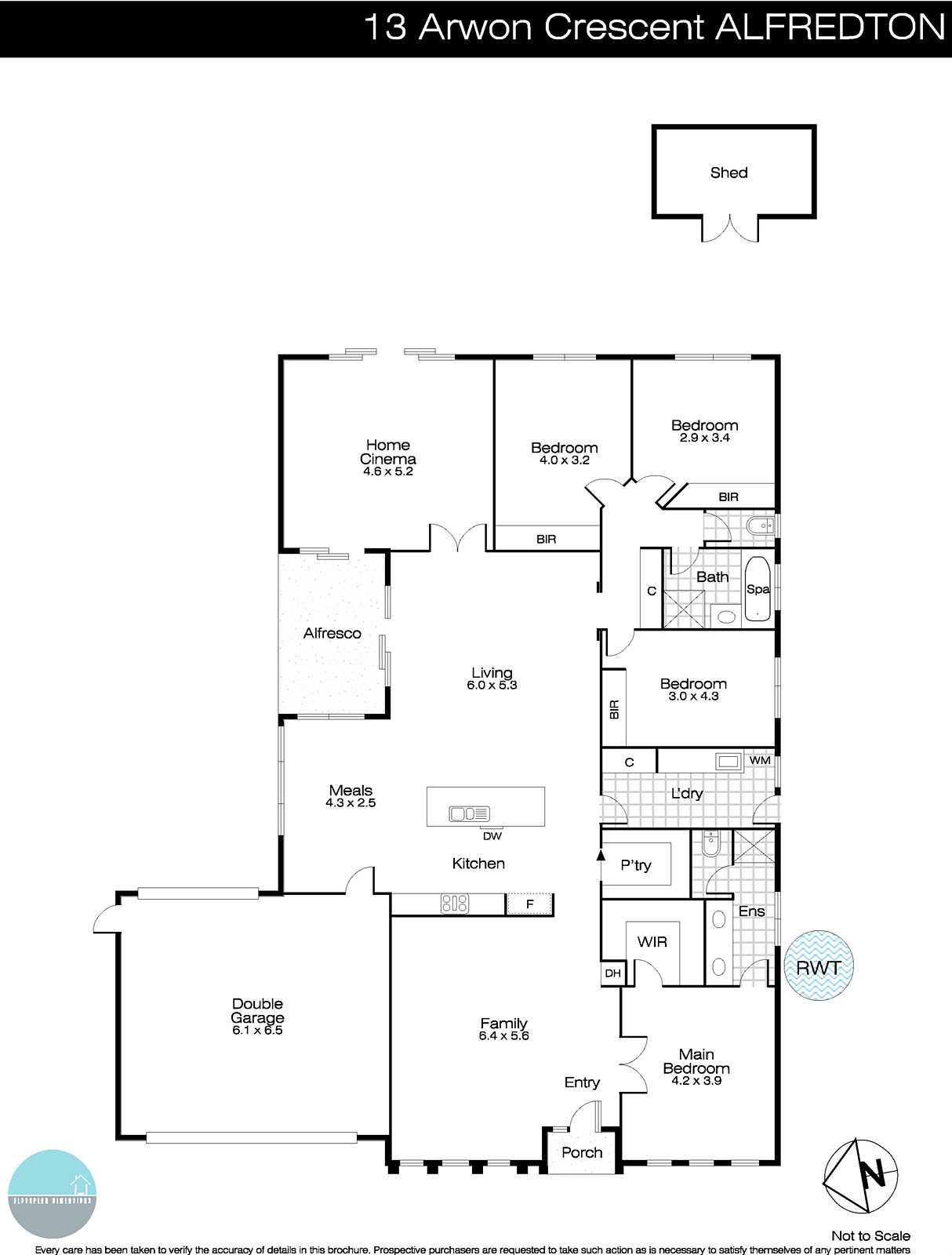 13 Arwon Crescent, Alfredton VIC 3350 - Floorplan