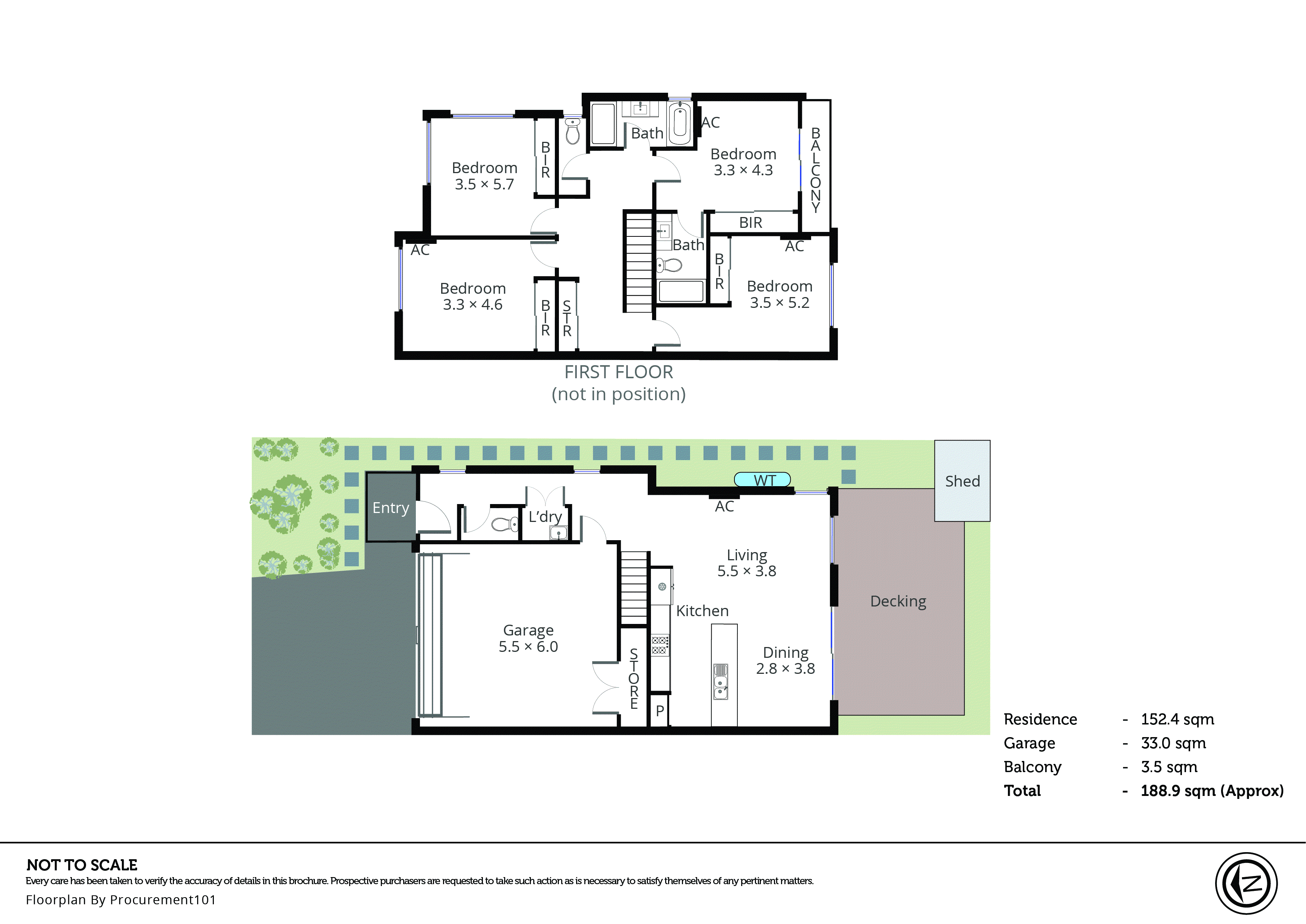 13 Azure Crescent, Keysborough VIC 3173 - Floorplan