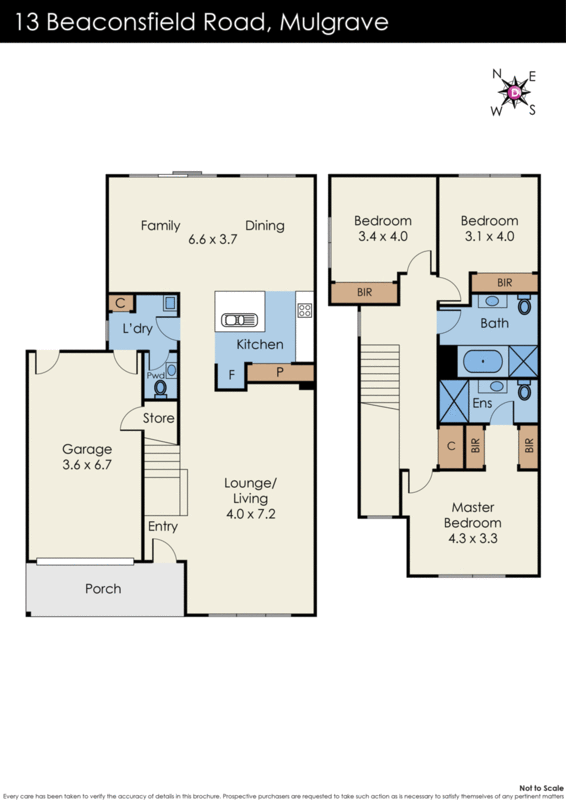 13 Beaconsfield Road, Mulgrave VIC 3170 - Floorplan