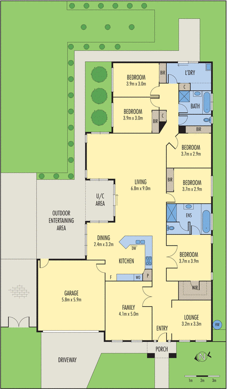 13 Bradford Street, St Albans Park VIC 3219 - Floorplan