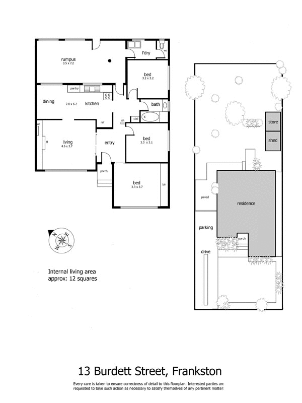 13 Burdett Street, FRANKSTON NORTH VIC 3200 - Floorplan