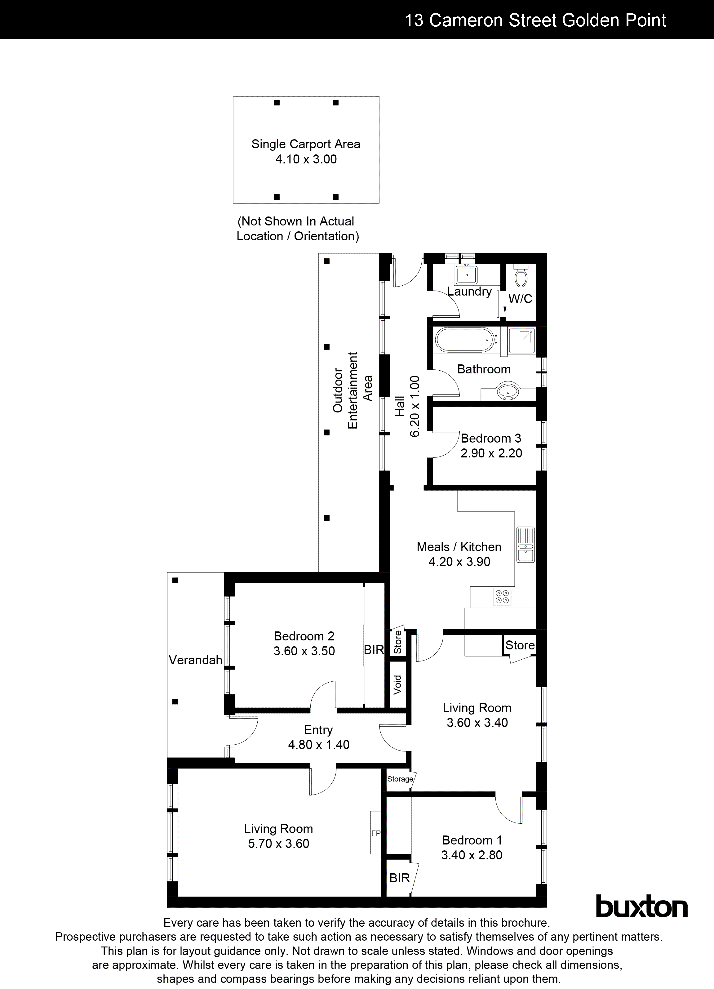 13 Cameron Street, Golden Point VIC 3350 - Floorplan