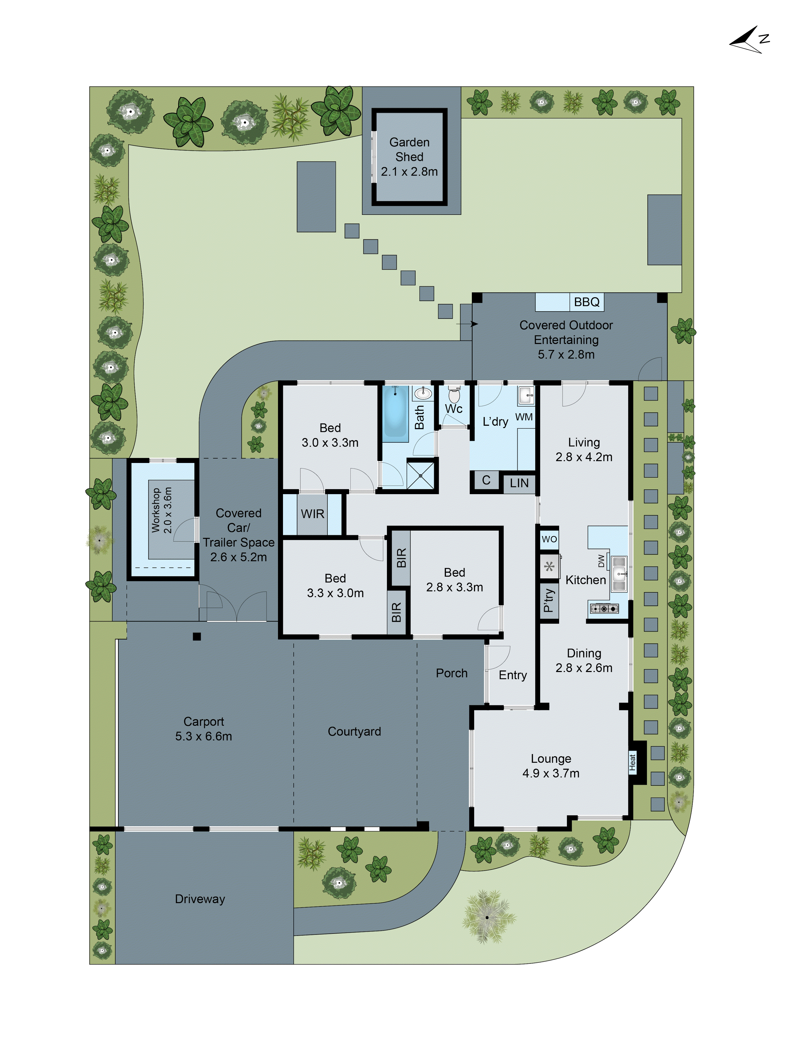 13 Carnarvon Drive, Grovedale VIC 3216 - Floorplan