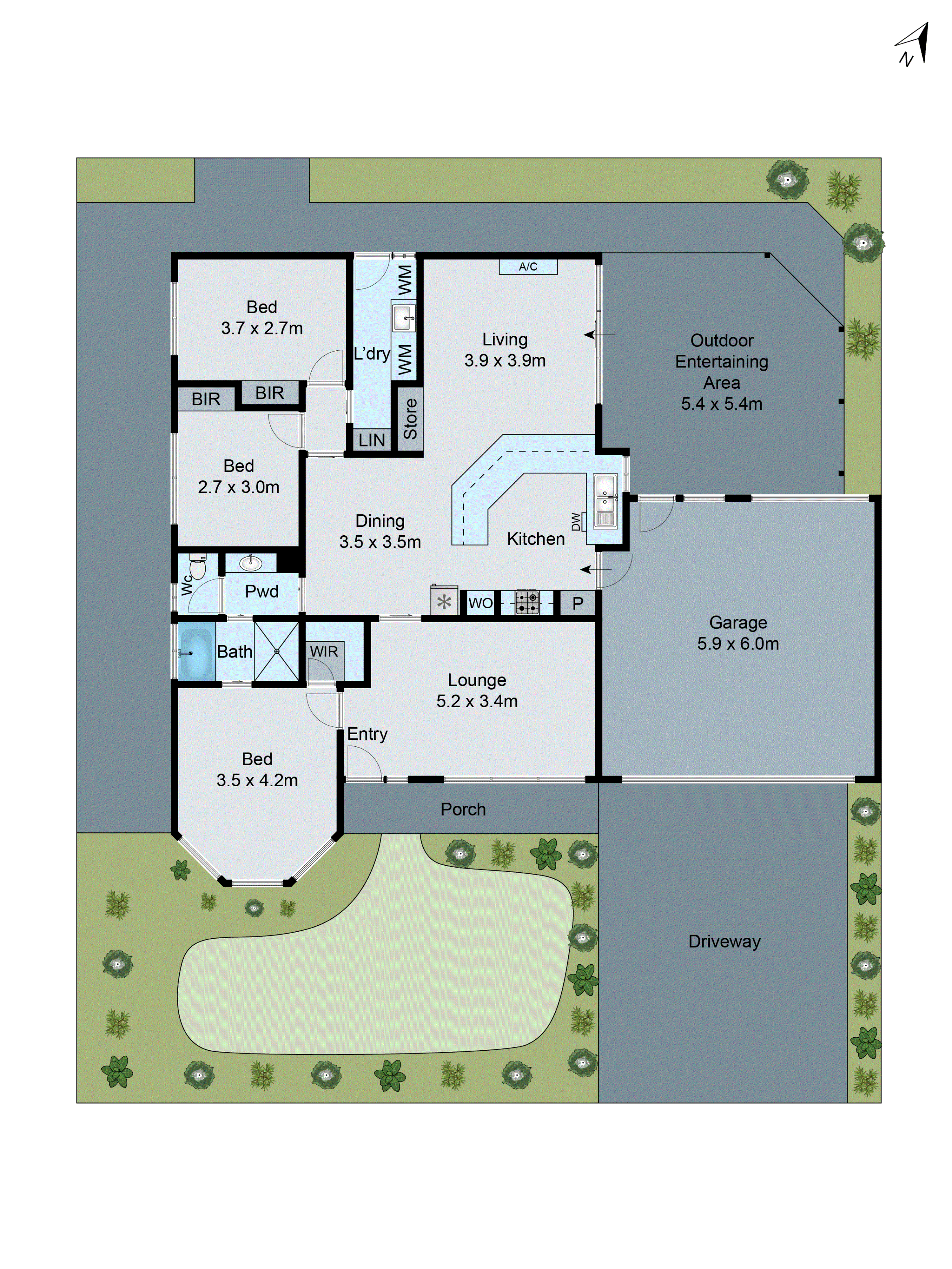 13 Carstairs Close, Grovedale VIC 3216 - Floorplan