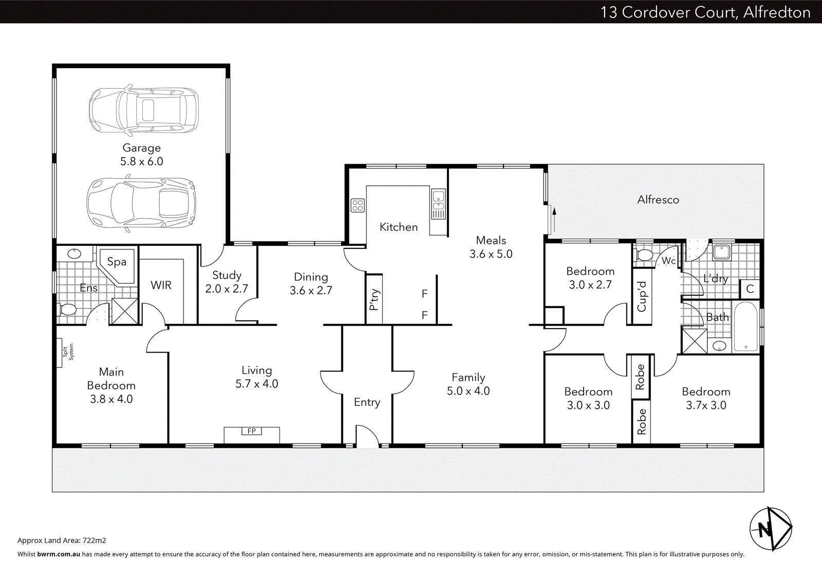 13 Cordover Court, Alfredton VIC 3350 - Floorplan