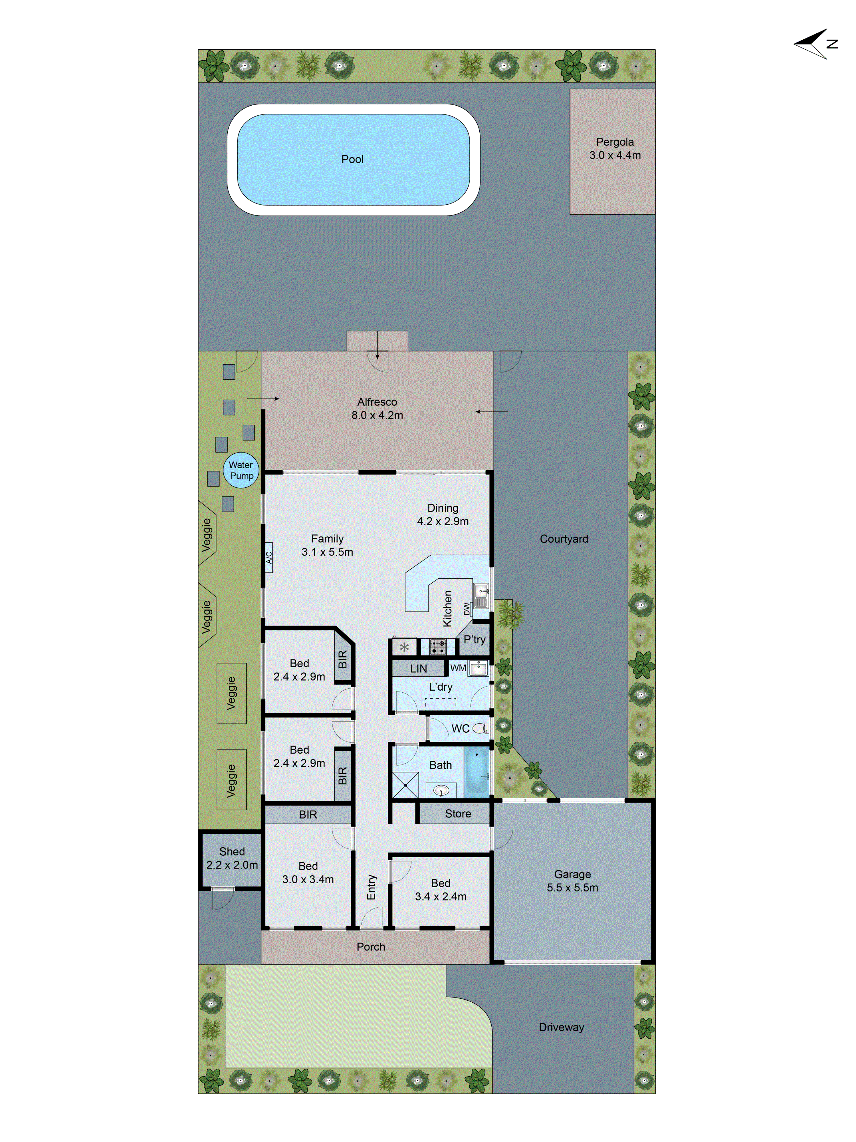 13 Cornbury Mews, Grovedale VIC 3216 - Floorplan