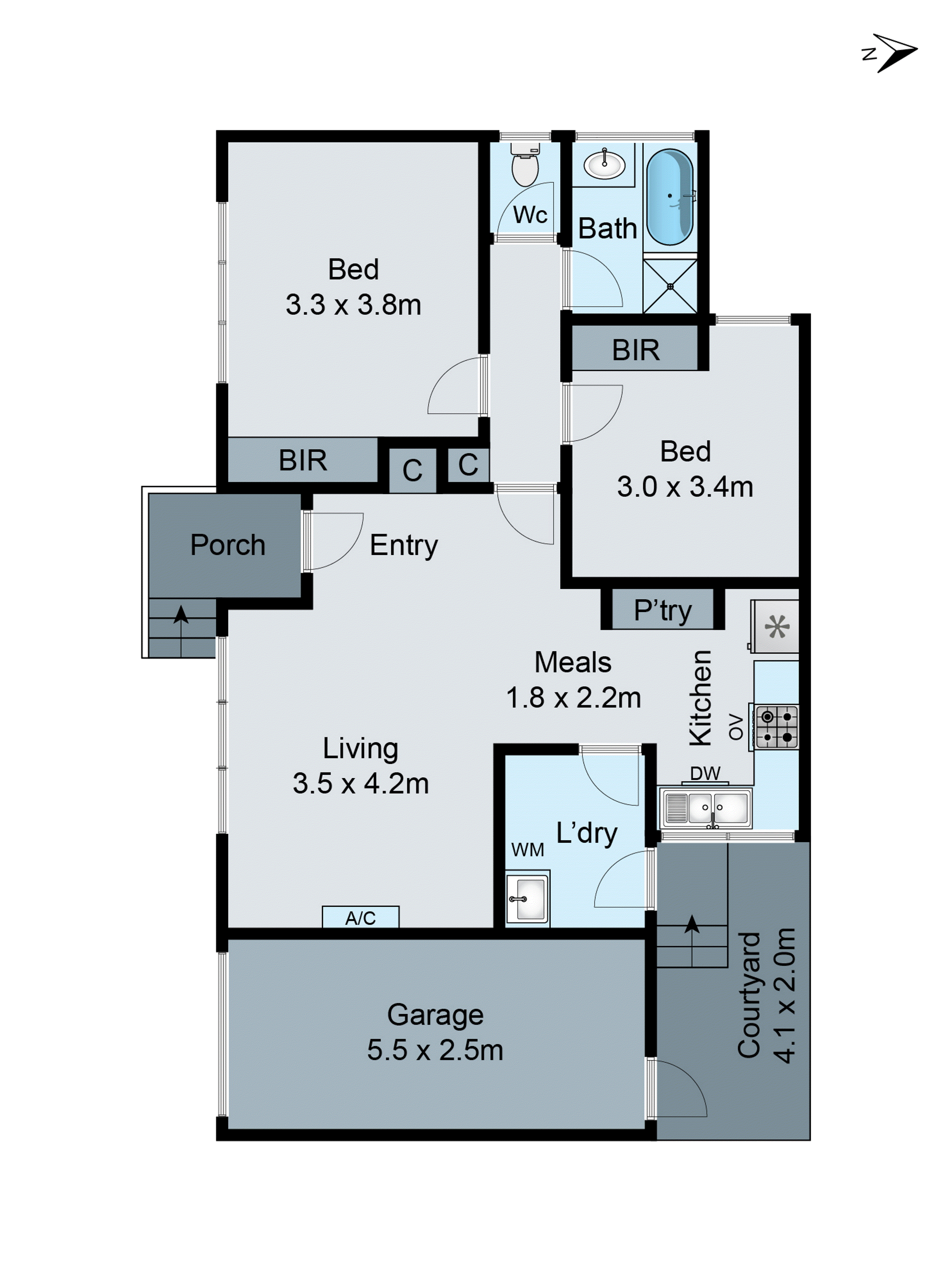 1/3 Crewe Road, Hughesdale VIC 3166 - Floorplan
