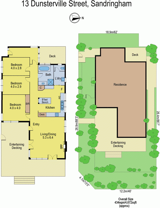 13 Dunsterville Street, SANDRINGHAM VIC 3191 - Floorplan