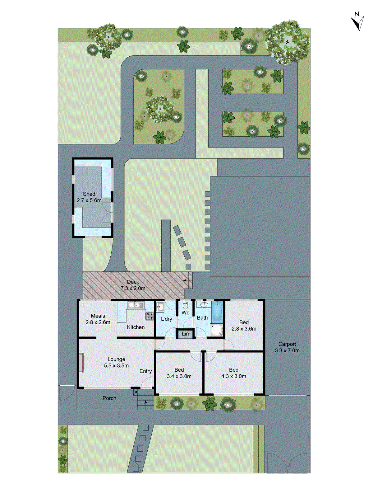 13 Great Britain Street, Herne Hill VIC 3218 - Floorplan