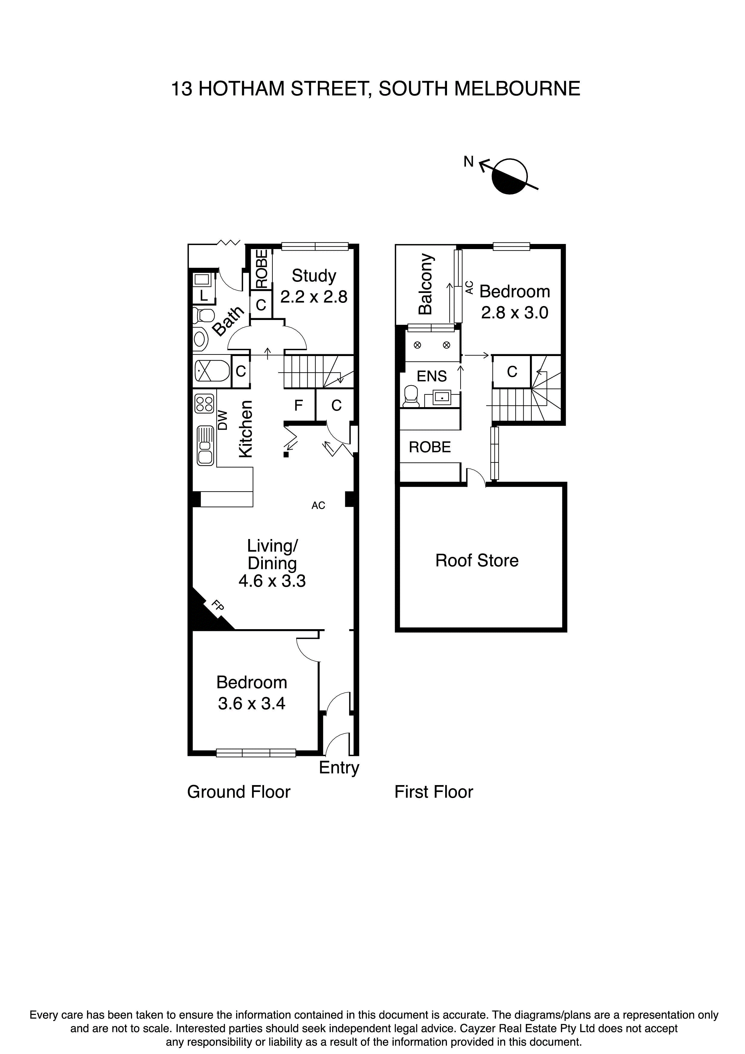 13 Hotham Street, SOUTH MELBOURNE VIC 3205 - Floorplan