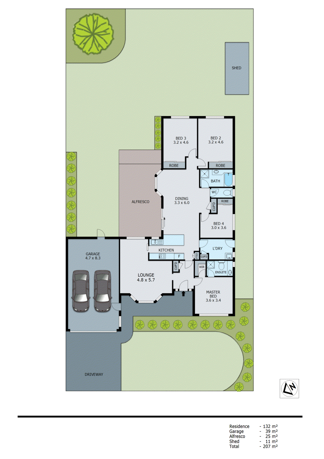 13 Lance Close, Aspendale Gardens VIC 3195 - Floorplan