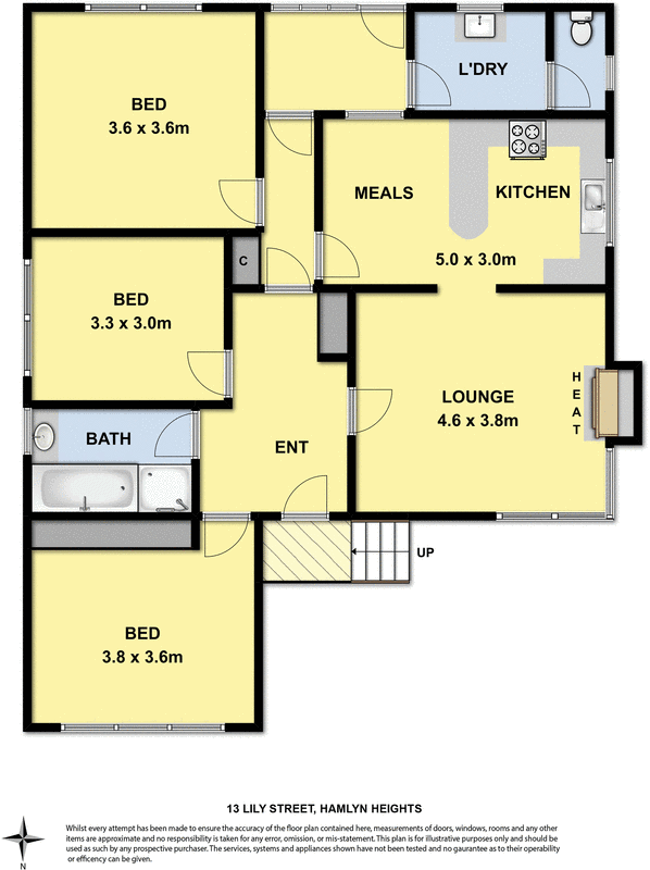 13 Lily Street, Hamlyn Heights VIC 3215 - Floorplan