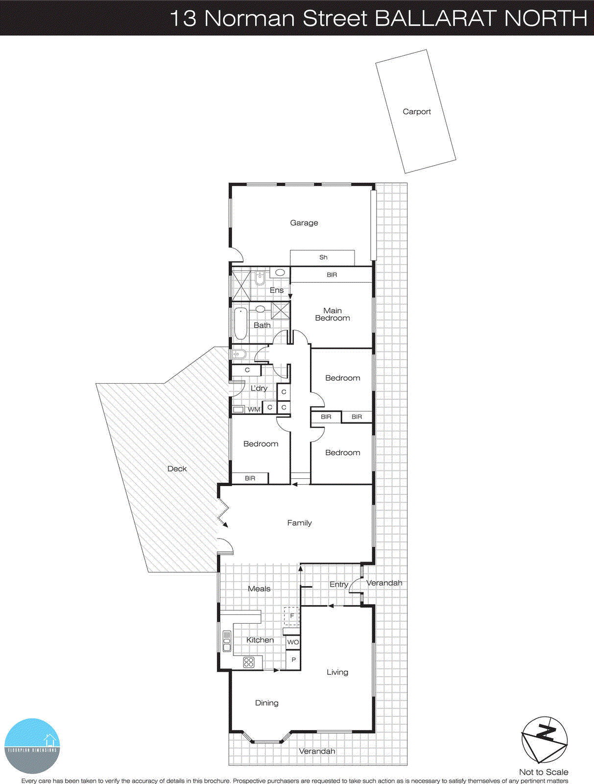 13 Norman Street, Ballarat North VIC 3350 - Floorplan