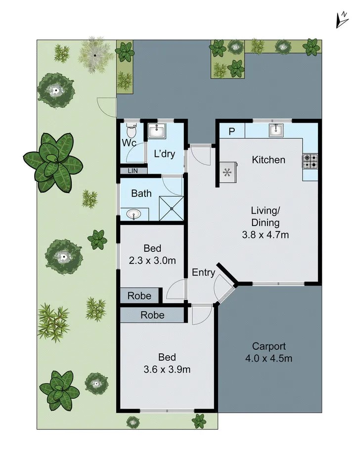 1/3 North Valley Road, HIGHTON VIC 3216 - Floorplan