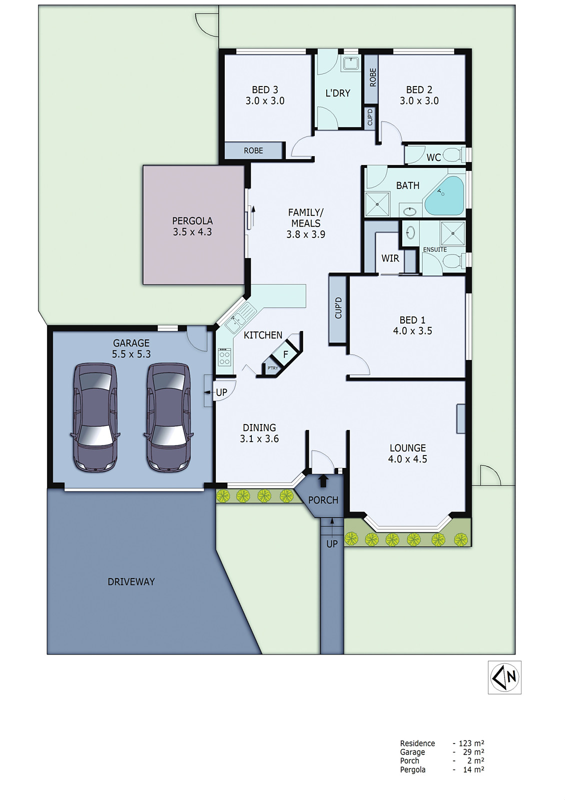 1/3 Nursery Court, Dingley Village VIC 3172 - Floorplan