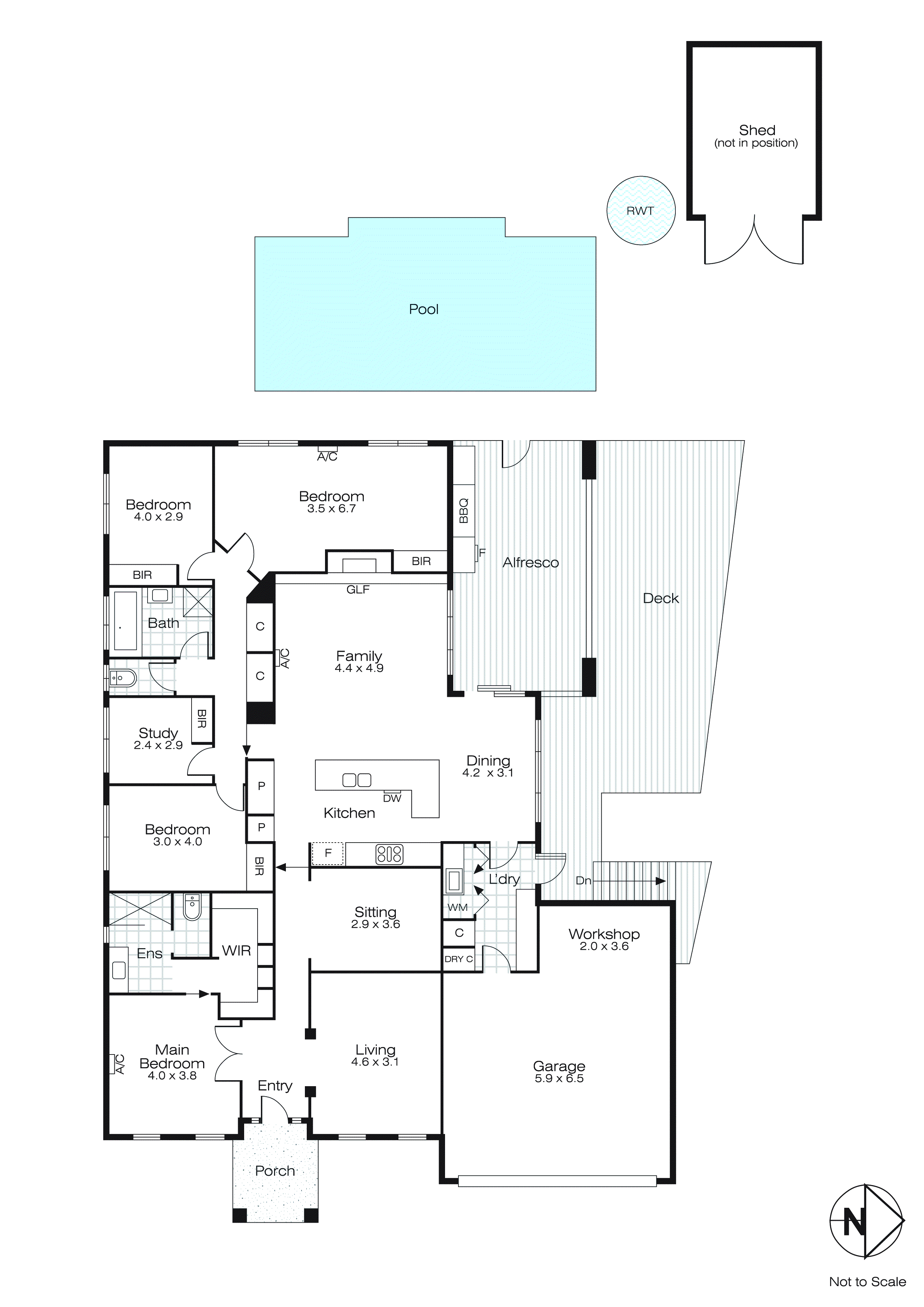 13 Orbost Drive, Miners Rest VIC 3352 - Floorplan