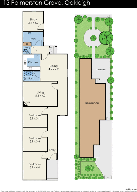 13 Palmerston Grove, Oakleigh VIC 3166 - Floorplan